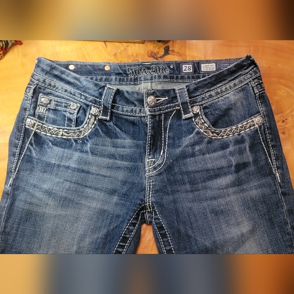 Miss Me Women's Blue Jeans Slim Boot - Picture 2 of 4